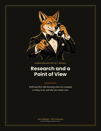 Module 1 cover: Research and a Point of View